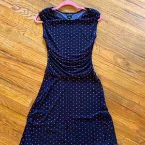 Date night or work modest flirty polka dot dress!